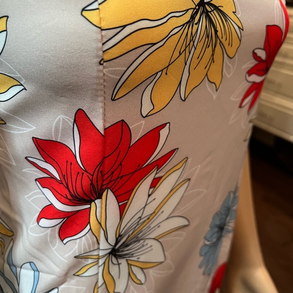 NWT Ezpopsy Puff Sleeve Summer, Tan Dress Sz8 - Picture 5 of 8